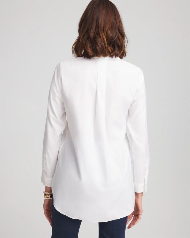 No Iron Floral Stretch Tunic - image 3